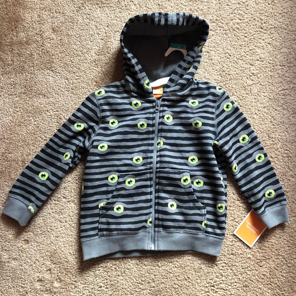 New W/Tags Halloween Zip-up Hoodie, Size XS (5)